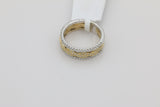 Twisted Diamond Band in 14KT Two Tone Gold ( 0.47ct tw dia )