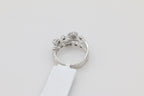Diamond Multi Band Ring in 14KT White Gold ( 0.41ct dtw )