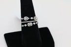 Diamond Multi Band Ring in 14KT White Gold ( 0.41ct dtw )