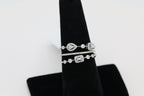 Diamond Multi Band Ring in 14KT White Gold ( 0.41ct dtw )