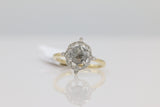Diamond Salt and Pepper Ring in 14KT Yellow Gold ( 1.25ct dtw )