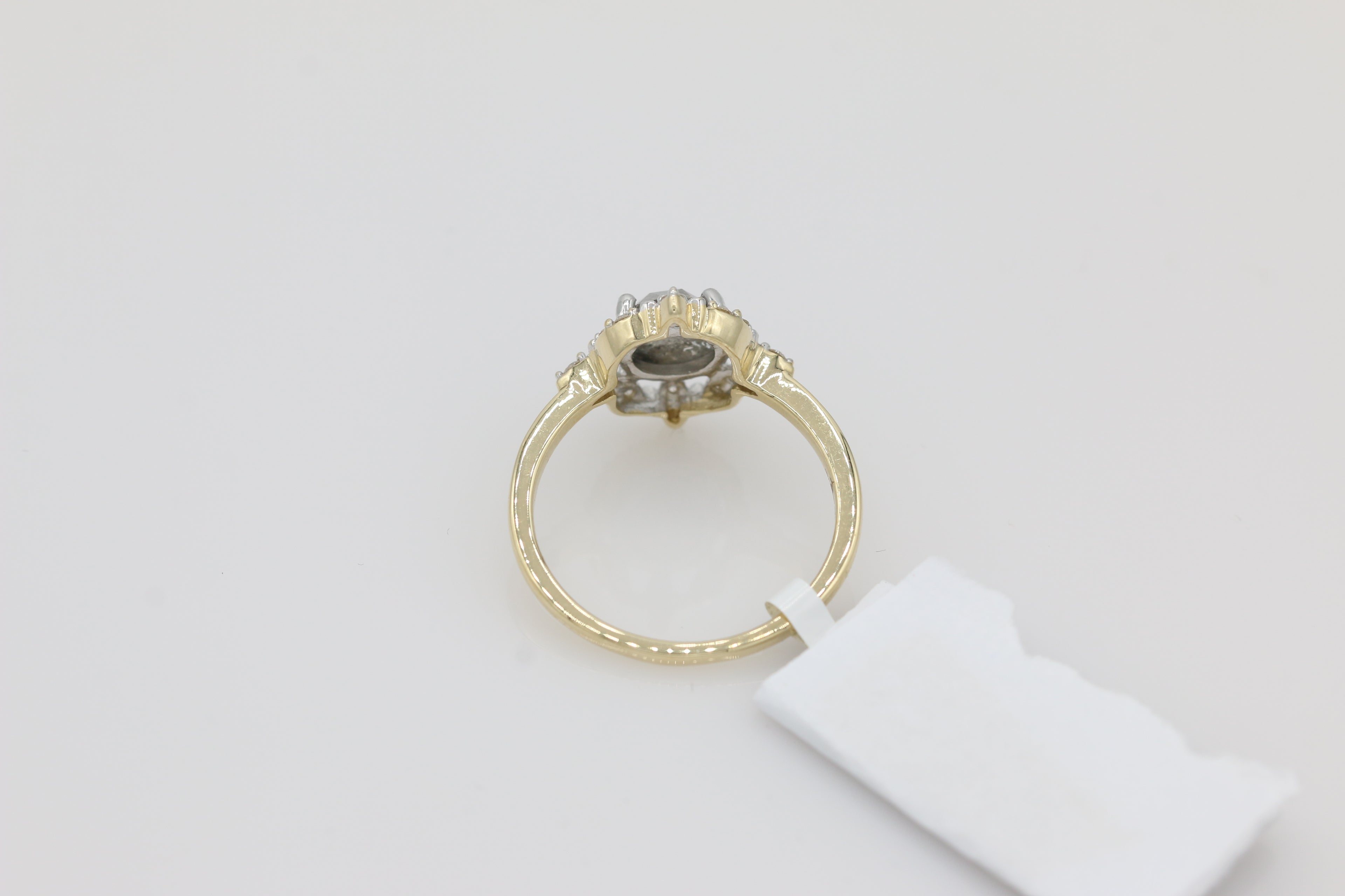 Diamond Salt and Pepper Ring in 14KT Yellow Gold ( 1.25ct dtw )