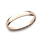 14k White Gold/Yellow Gold/Rose gold Standard Comfort-Fit Wedding Ring