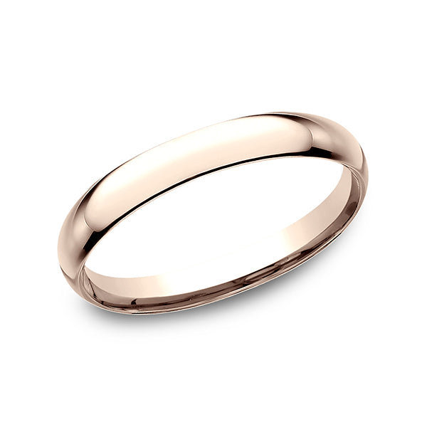 14k White Gold/Yellow Gold/Rose gold Standard Comfort-Fit Wedding Ring