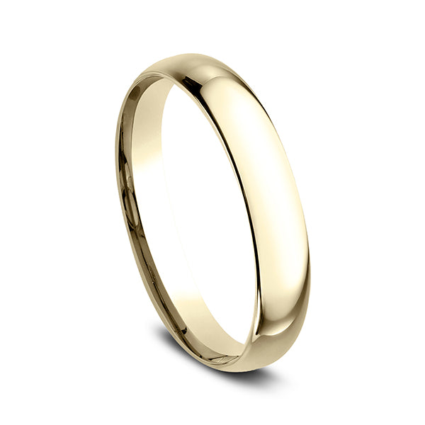 18K White Gold/Yellow Gold Standard Comfort-Fit Wedding Ring
