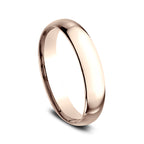 14K White Gold/Yellow Gold/Rose Gold 4mm Standard Comfort-Fit Wedding Ring
