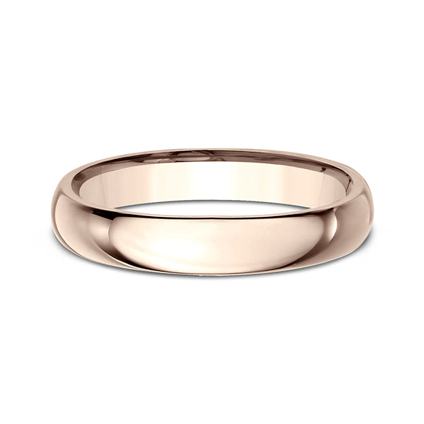 14K White Gold/Yellow Gold/Rose Gold 4mm Standard Comfort-Fit Wedding Ring