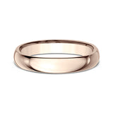 14K White Gold/Yellow Gold/Rose Gold 4mm Standard Comfort-Fit Wedding Ring