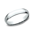 14K White Gold/Yellow Gold/Rose Gold 4mm Standard Comfort-Fit Wedding Ring