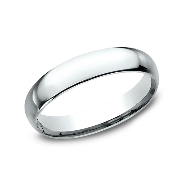 14K White Gold/Yellow Gold/Rose Gold 4mm Standard Comfort-Fit Wedding Ring