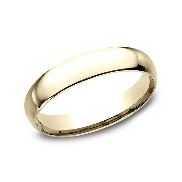14K White Gold/Yellow Gold/Rose Gold 4mm Standard Comfort-Fit Wedding Ring
