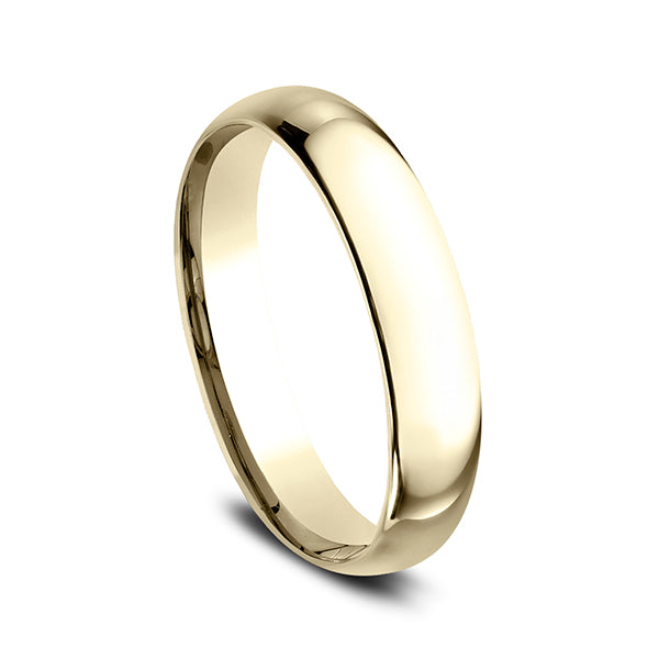 14K White Gold/Yellow Gold/Rose Gold 4mm Standard Comfort-Fit Wedding Ring