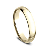 18K White Gold/Yellow Gold 4mm Standard Comfort-Fit Wedding Ring