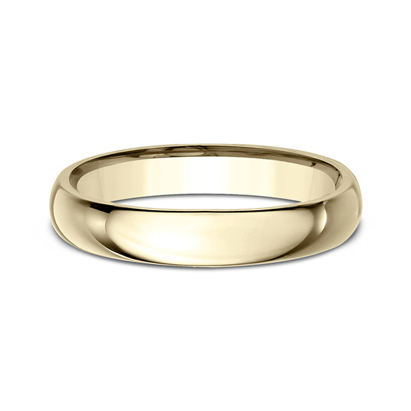 14K White Gold/Yellow Gold/Rose Gold 4mm Standard Comfort-Fit Wedding Ring