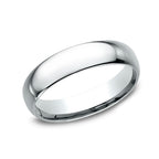 18K White Gold/Yellow Gold 5mm Standard Comfort-Fit Wedding Ring