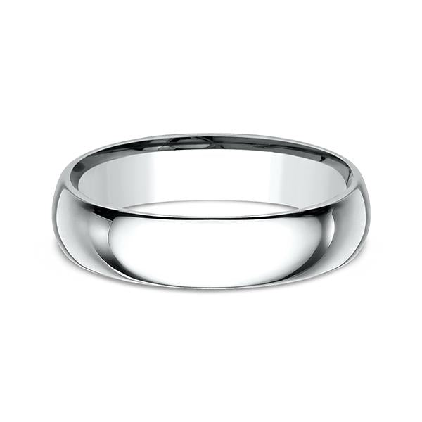 14K White Gold/Yellow Gold/Rose Gold/Palladium 5mm Standard Comfort-Fit Wedding Ring
