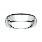 14K White Gold/Yellow Gold/Rose Gold/Palladium 5mm Standard Comfort-Fit Wedding Ring
