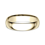 18K White Gold/Yellow Gold 5mm Standard Comfort-Fit Wedding Ring