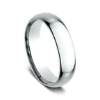 18K White Gold/Yellow Gold 6mm Standard Comfort-Fit Wedding Ring