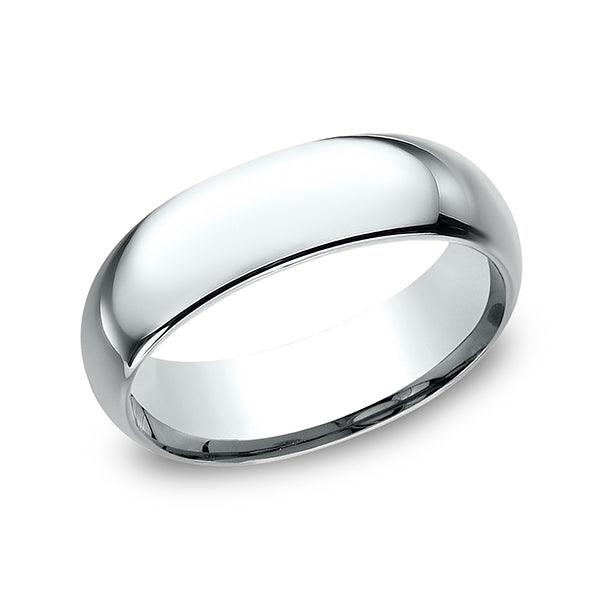 18K White Gold/Yellow Gold 7mm Standard Comfort-Fit Wedding Ring