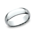 18K White Gold/Yellow Gold 7mm Standard Comfort-Fit Wedding Ring