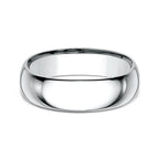 18K White Gold/Yellow Gold 7mm Standard Comfort-Fit Wedding Ring