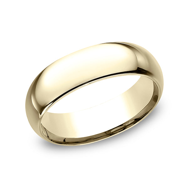 18K White Gold/Yellow Gold 7mm Standard Comfort-Fit Wedding Ring