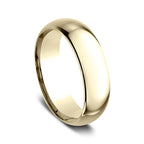 18K White Gold/Yellow Gold 7mm Standard Comfort-Fit Wedding Ring