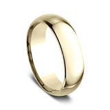14K White Gold/Yellow Gold 7mm Standard Comfort-Fit Wedding Ring