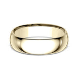 18K White Gold/Yellow Gold 7mm Standard Comfort-Fit Wedding Ring