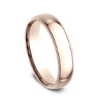 14K White Gold/Yellow Gold/Rose Gold 5mm Milgrain Standard Comfort Fit Ring