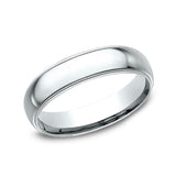 Platinum 5mm Milgrain Standard Comfort Fit Ring