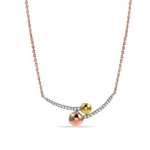 Petite Ball Bypass Necklace- .11 dia.