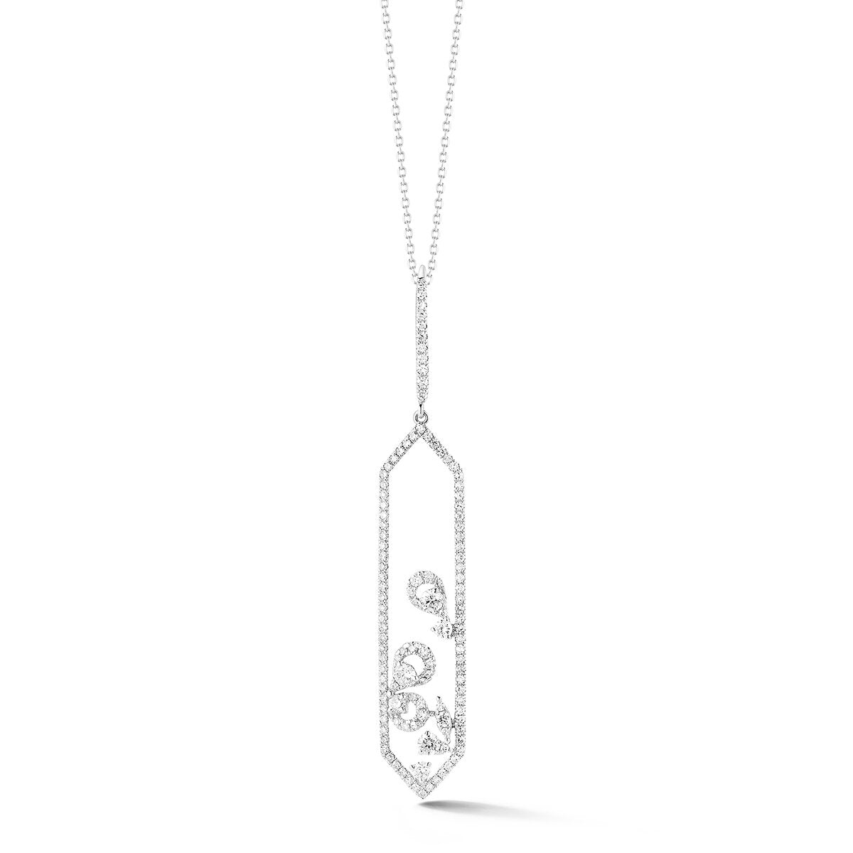 Long Diamond Shaped Pendant- .71 dia.