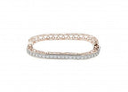 Solid 14K rose gold bracelet with 2.00ct. diamonds
