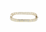 Solid 14K yellow gold bracelet with 1.02ct diamonds