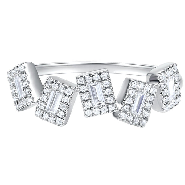 Multiple Baguette Ring-.36 Dia.