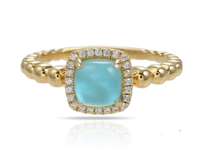 Blue Topaz Ring w/ .10 Dia.