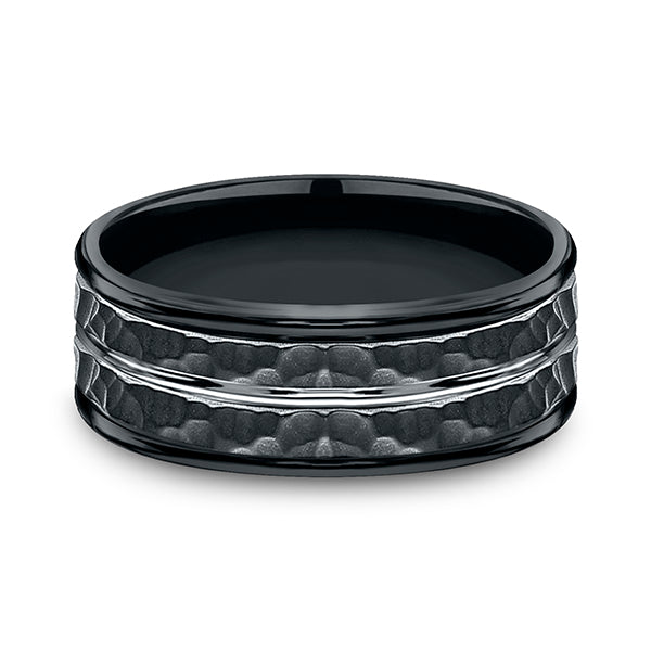 Cobalt 8mm Comfort-Fit Design Wedding Band