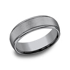 Grey Tantalum 6mm Comfort-fit wedding band