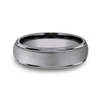 Grey Tantalum 6mm Comfort-fit wedding band