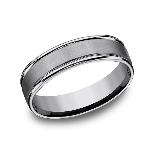 Tungsten 6mm/8mm Comfort-Fit Design Wedding Band