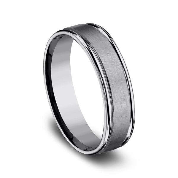 Tungsten 6mm/8mm Comfort-Fit Design Wedding Band