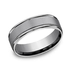 Grey Tantalum 7mm Comfort-Fit wedding band