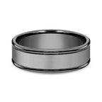 Tantalum 7mmComfort-fit Design Wedding Band