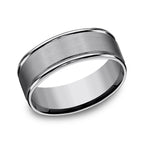 Tungsten 6mm/8mm Comfort-Fit Design Wedding Band