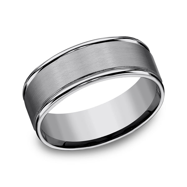 Tungsten 6mm/8mm Comfort-Fit Design Wedding Band