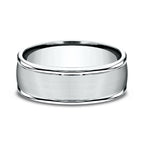 14K White Gold/Yellow Gold/Rose Gold 8mm Comfort-Fit Design Wedding Band