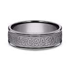 Tantalum 7mm Comfort-fit Design Wedding Band