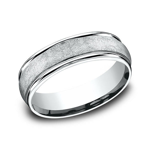 14K Rose/White/Yellow Gold Comfort-Fit Design Wedding Ring